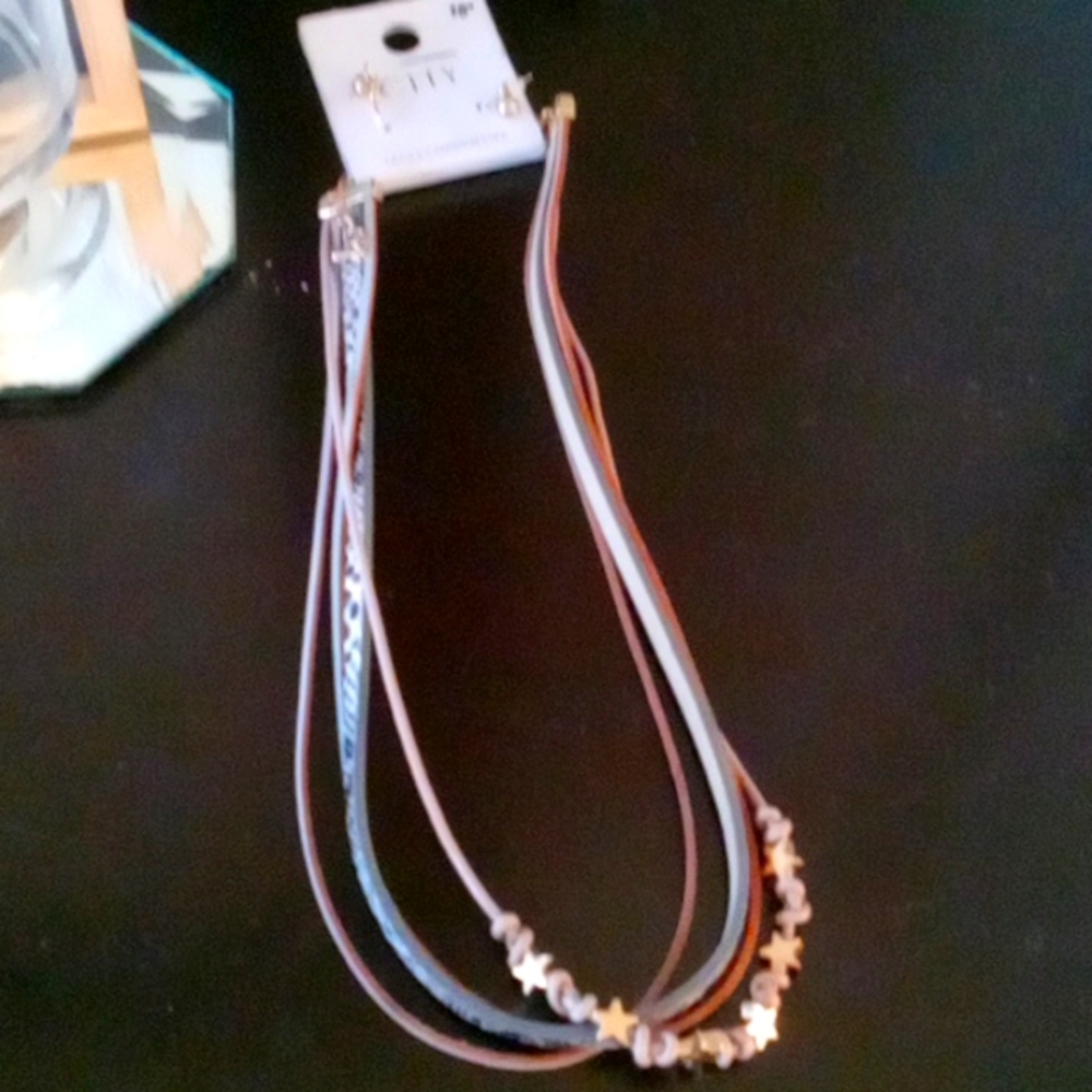 CITY woman's 4 Layer necklaces & earring ♥